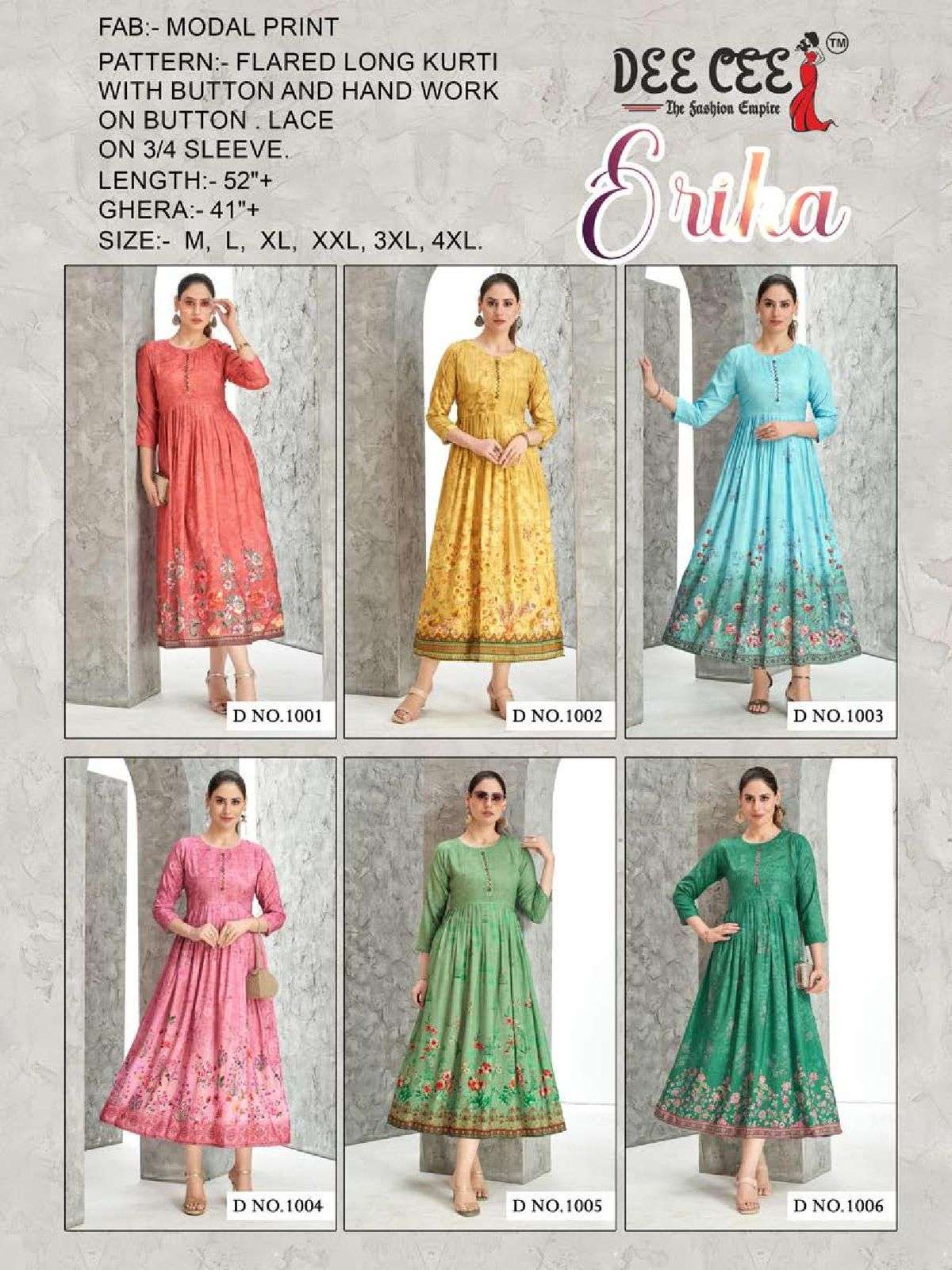 DEECEE ERIKA Kurti Wholesale catalog