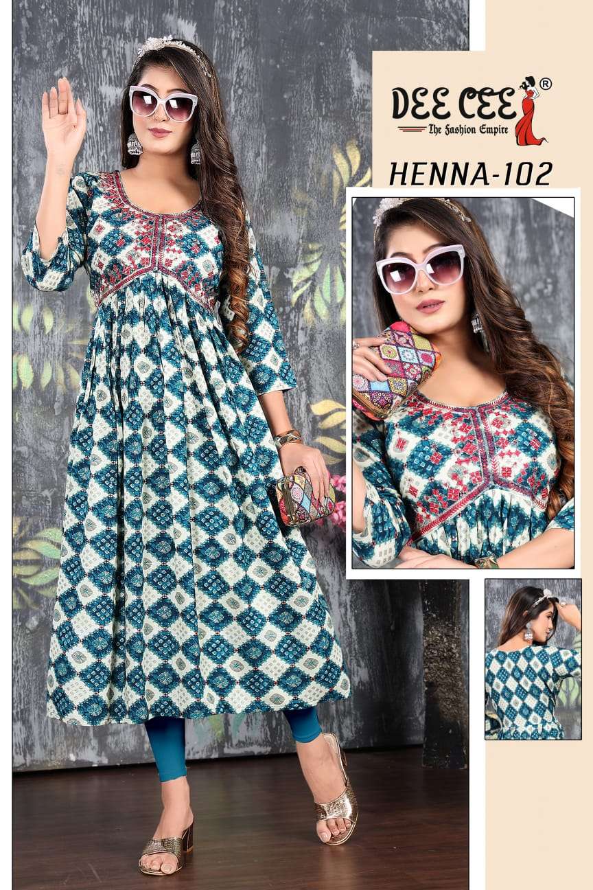 DEECEE HENNA Kurti Wholesale catalog