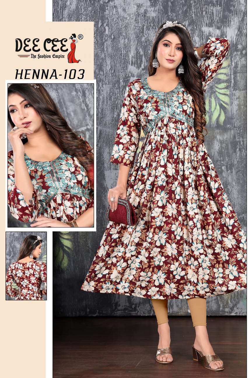 DEECEE HENNA Kurti Wholesale catalog