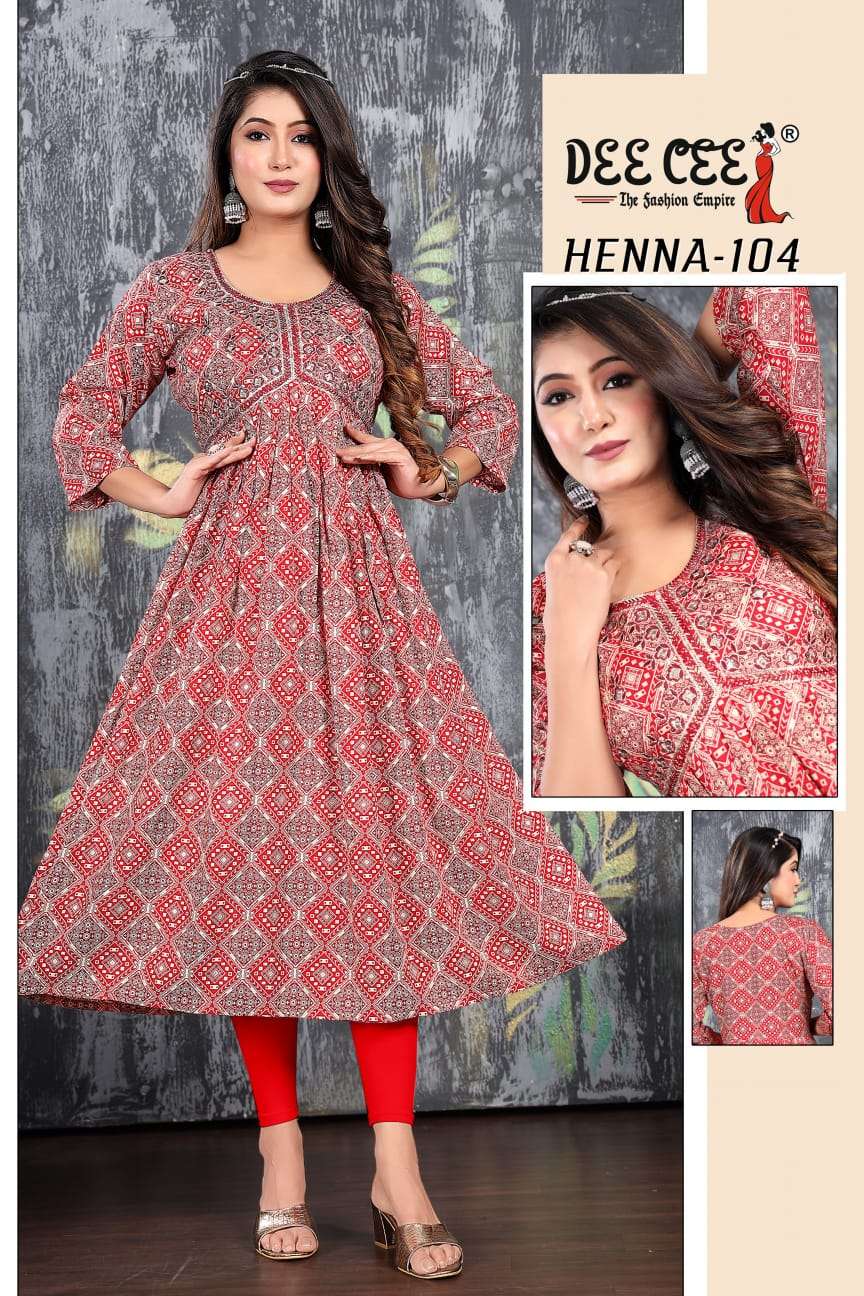 DEECEE HENNA Kurti Wholesale catalog
