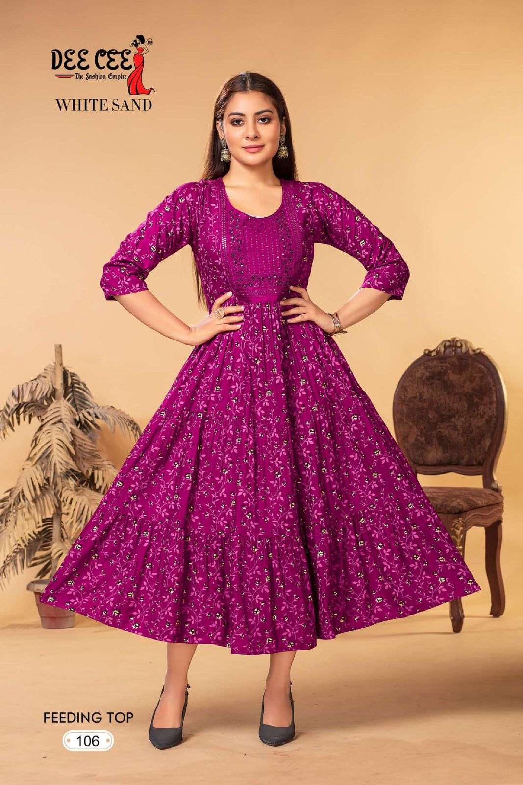 DEECEE WHITE SAND Kurti Wholesale catalog