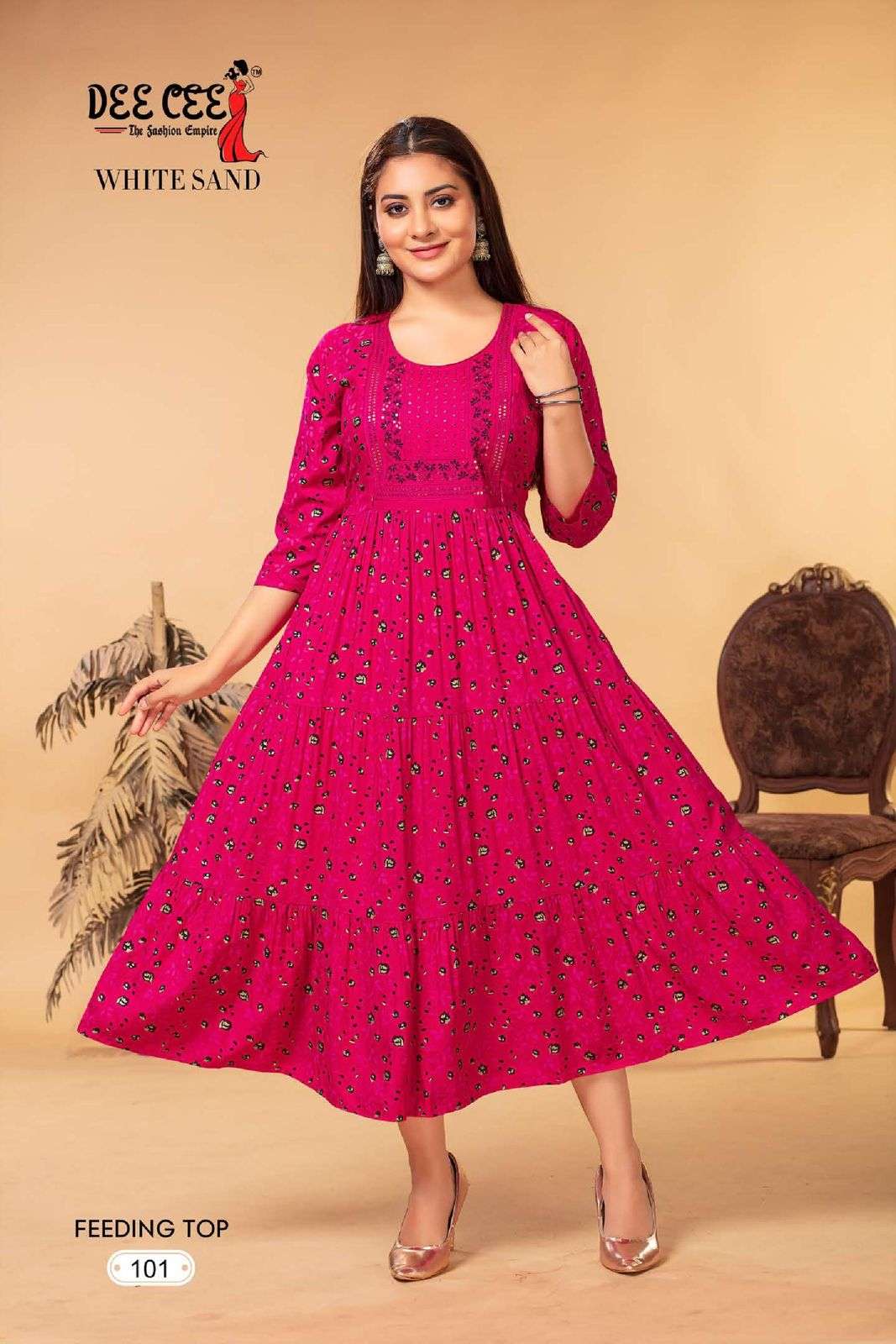 DEECEE WHITE SAND Kurti Wholesale catalog