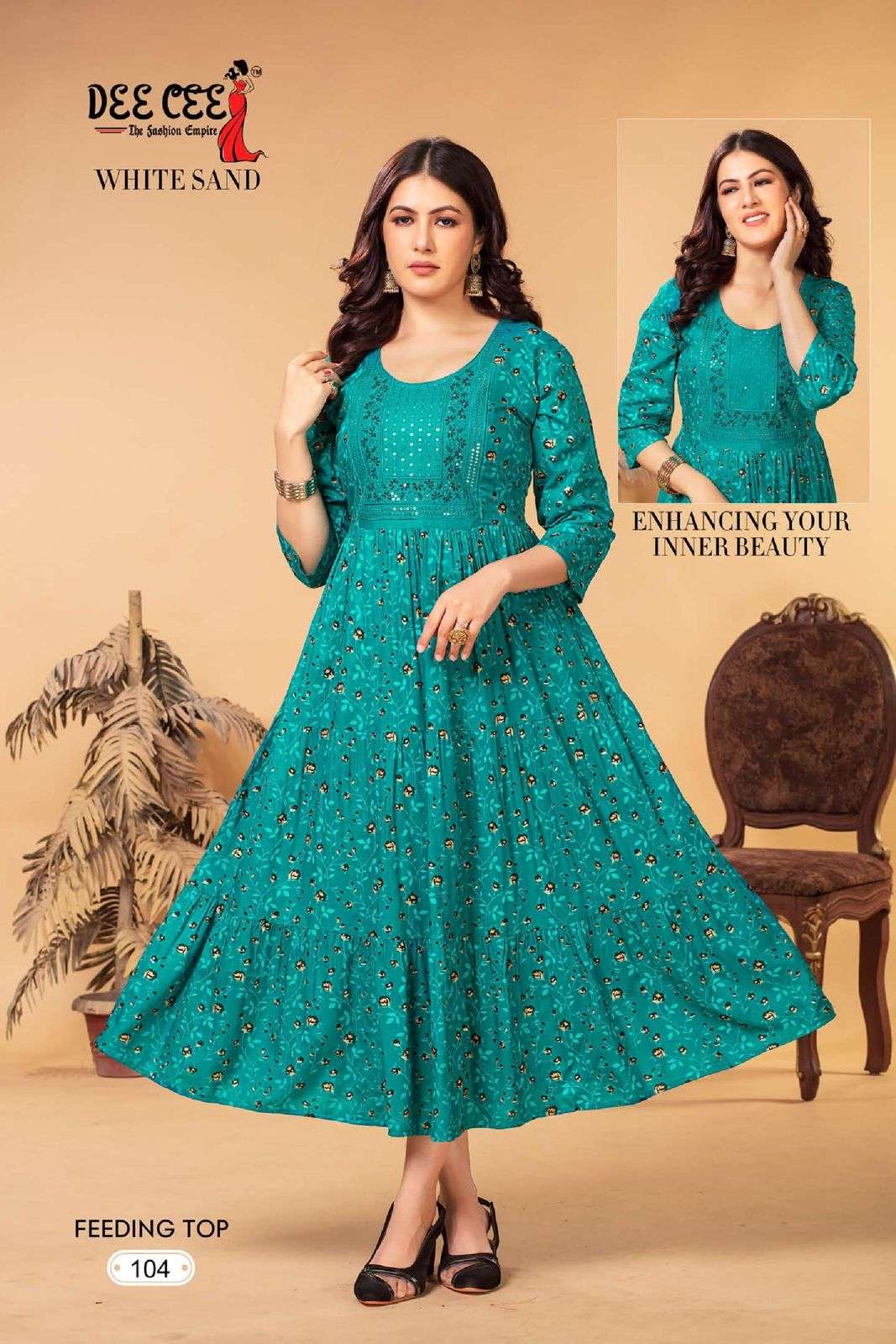 DEECEE WHITE SAND Kurti Wholesale catalog