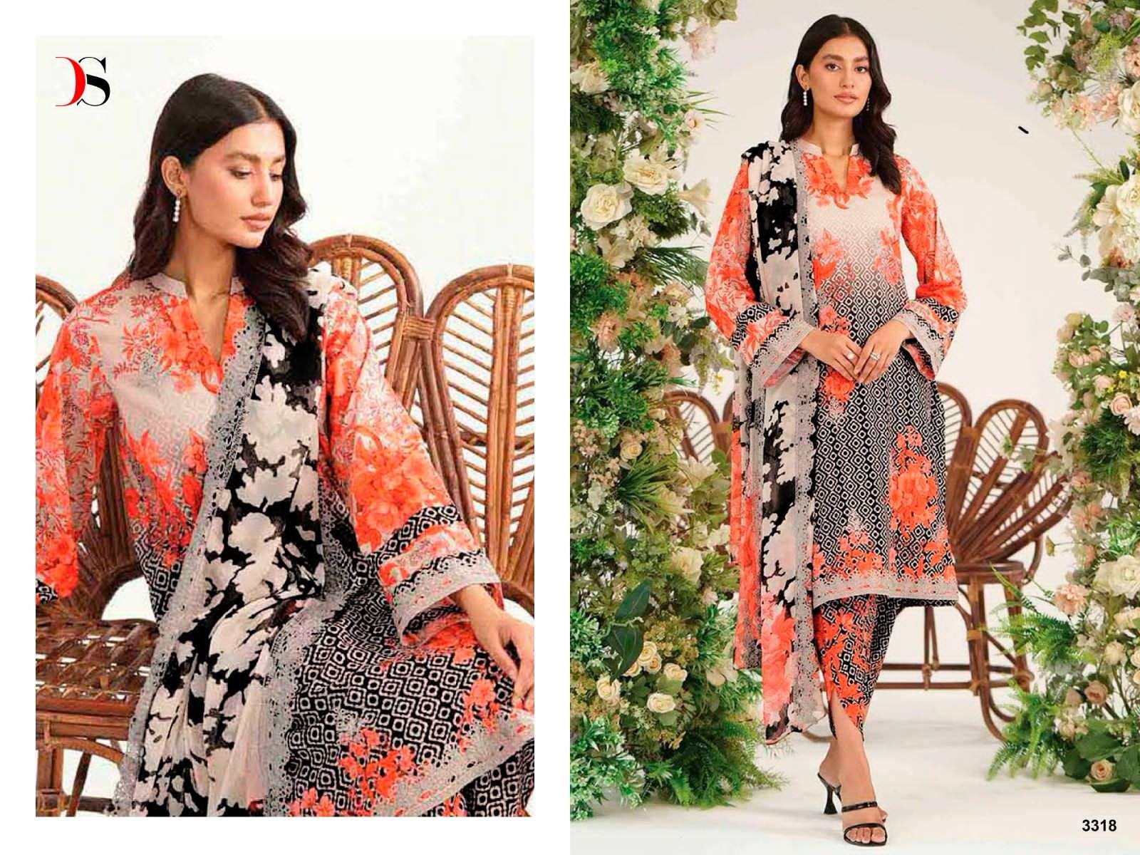 Deepsy Charizma Rang E Bahar Chiffon Dupatta Pakistani Suits Wholesale catalog