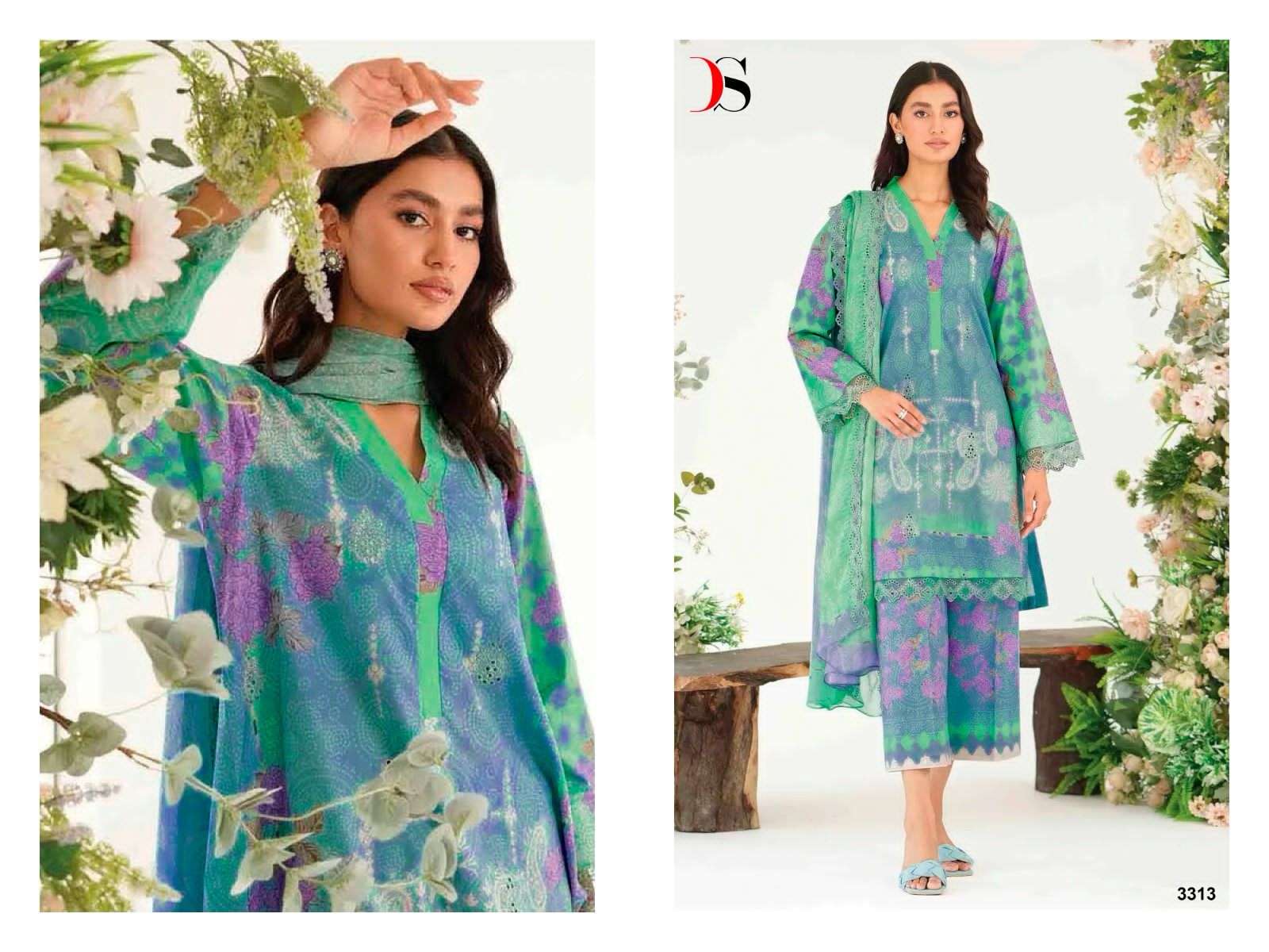 Deepsy Charizma Rang E Bahar Chiffon Dupatta Pakistani Suits Wholesale catalog