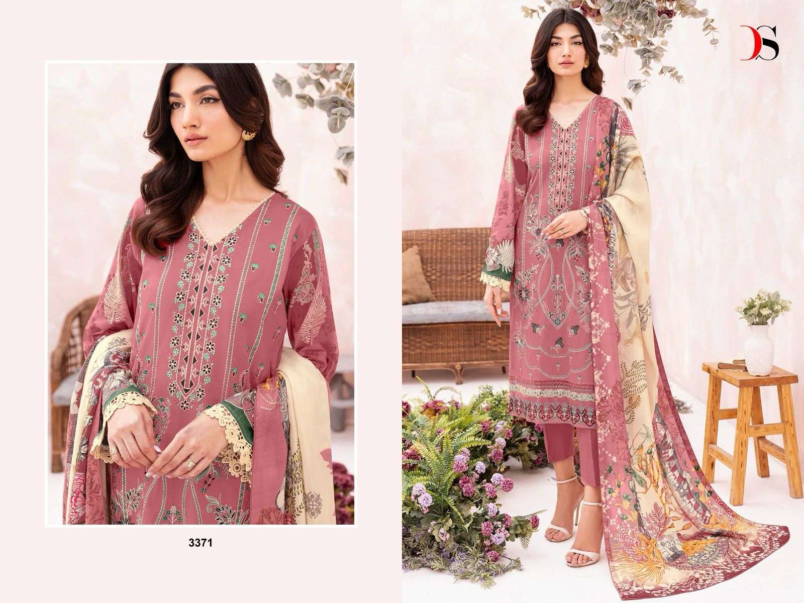 Deepsy Cheveron 10 Cotton Dupatta Pakistani Suits Wholesale catalog