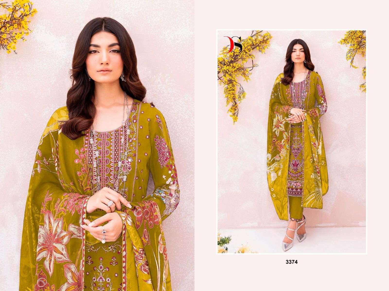 Deepsy Cheveron 10 Cotton Dupatta Pakistani Suits Wholesale catalog