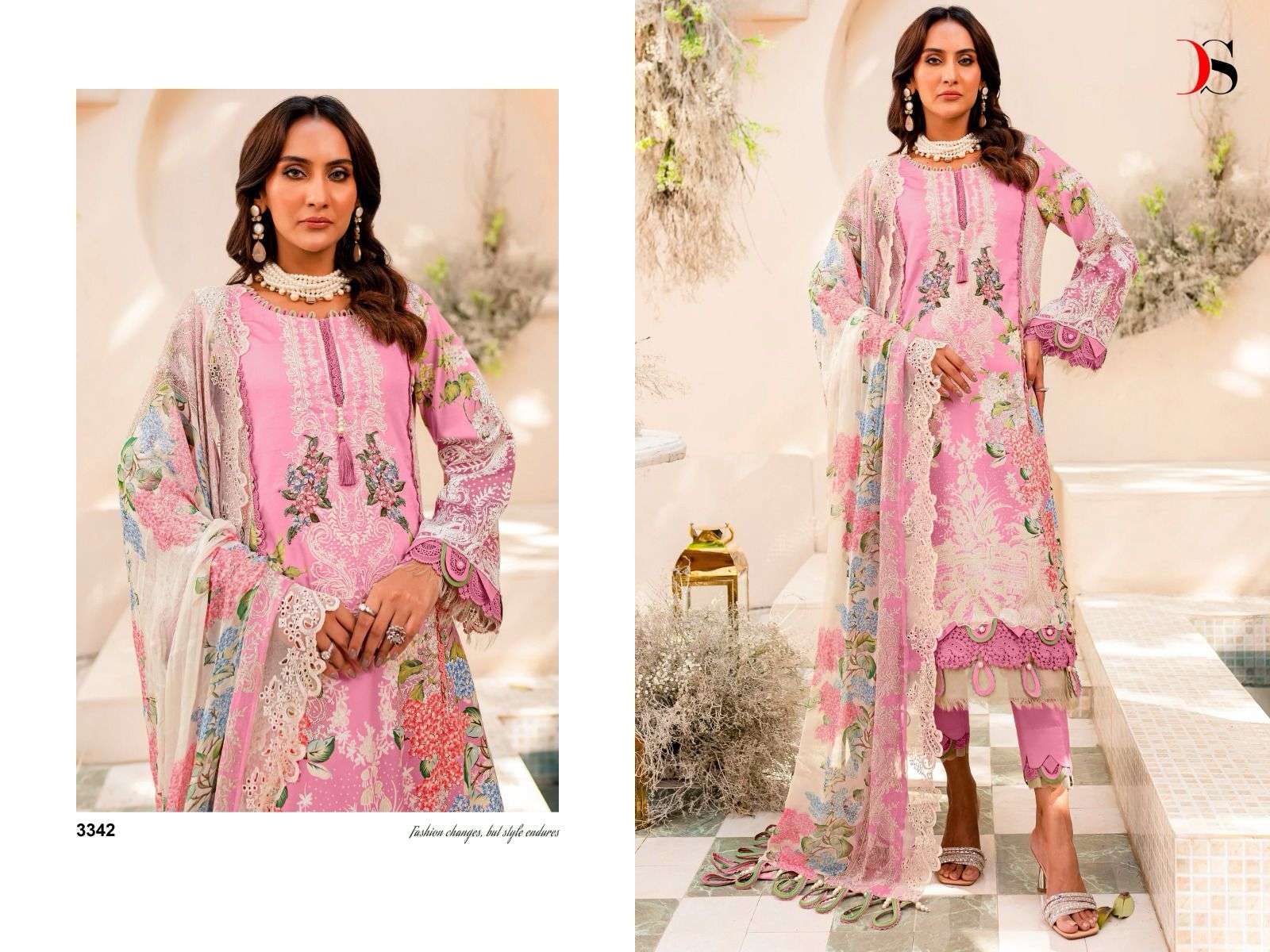 Deepsy Niddle Wonder Chiffon Dupatta Pakistani Suits Wholesale catalog