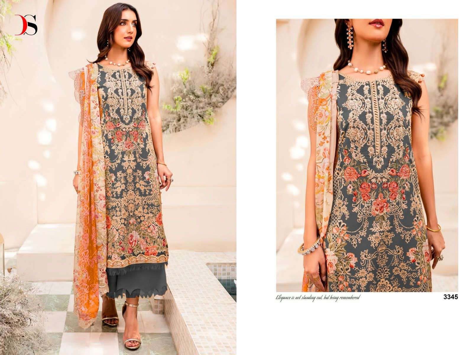 Deepsy Niddle Wonder Chiffon Dupatta Pakistani Suits Wholesale catalog