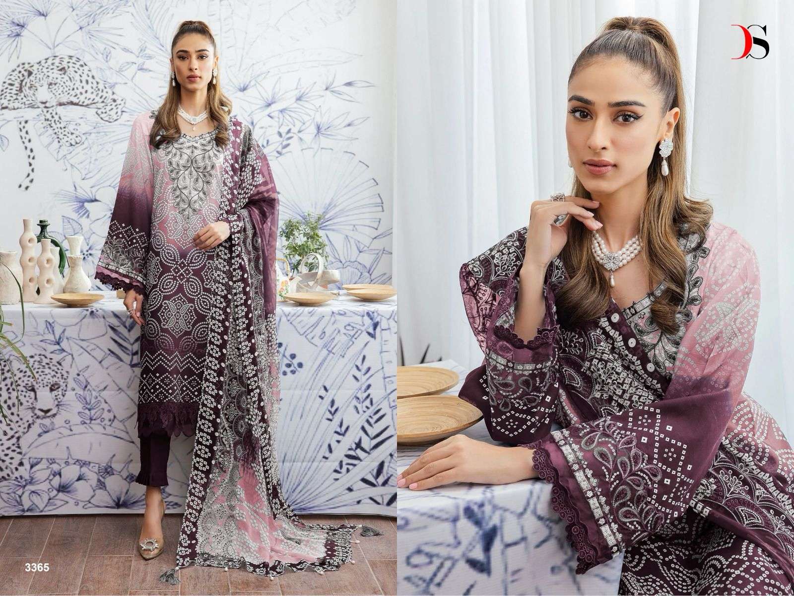 Deepsy Nureh Gardenia 24 Chinnon Dupatta Salwar Suits Wholesale catalog