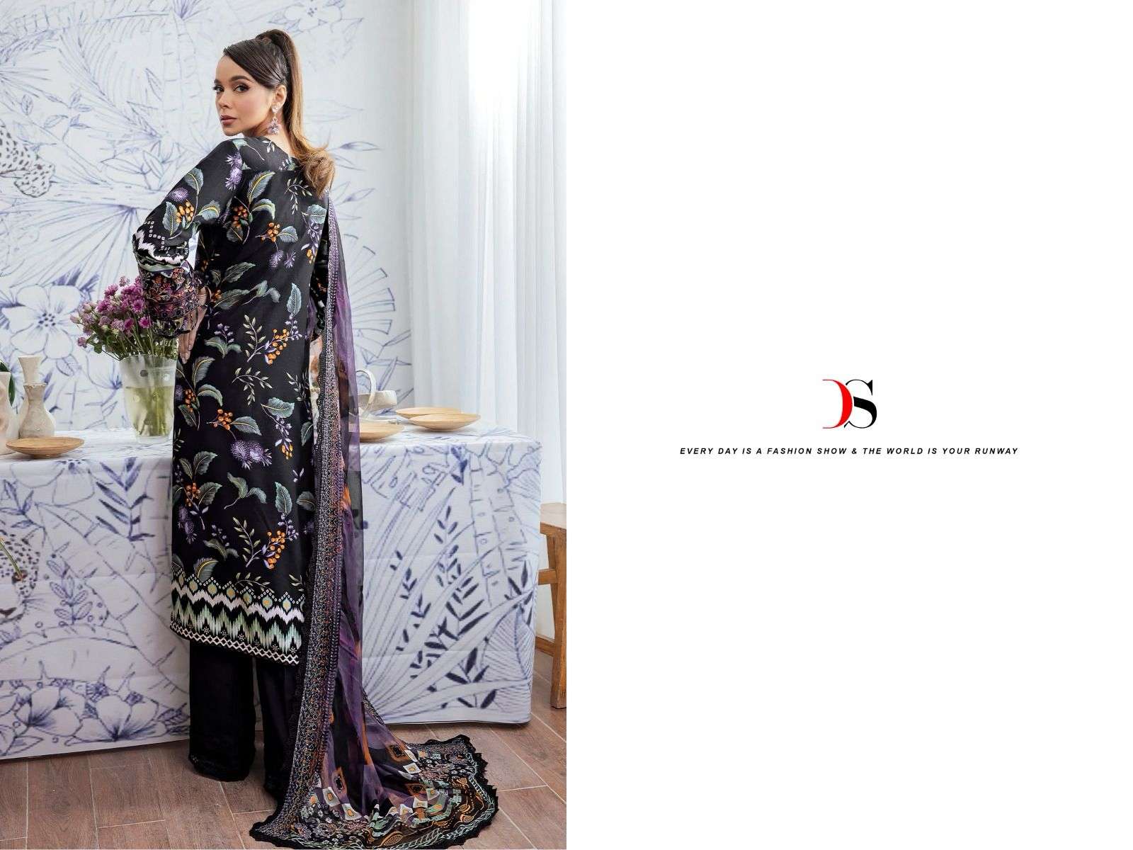 Deepsy Nureh Gardenia 24 Cotton Dupatta Salwar Suits Wholesale catalog