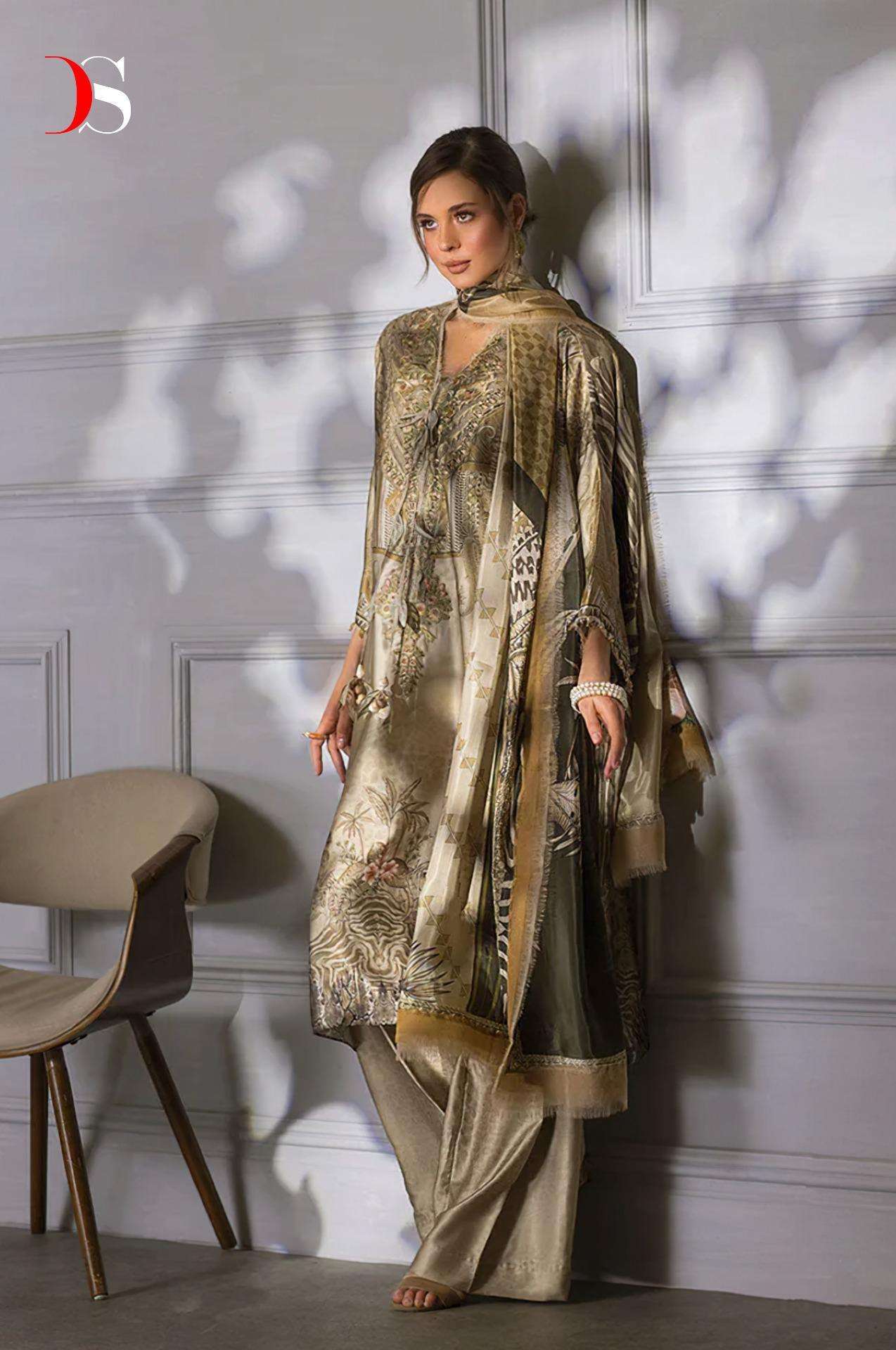 Deepsy Sobia Nazir Silk 24 Japan Satin Silk Pakistani Suits Wholesale catalog