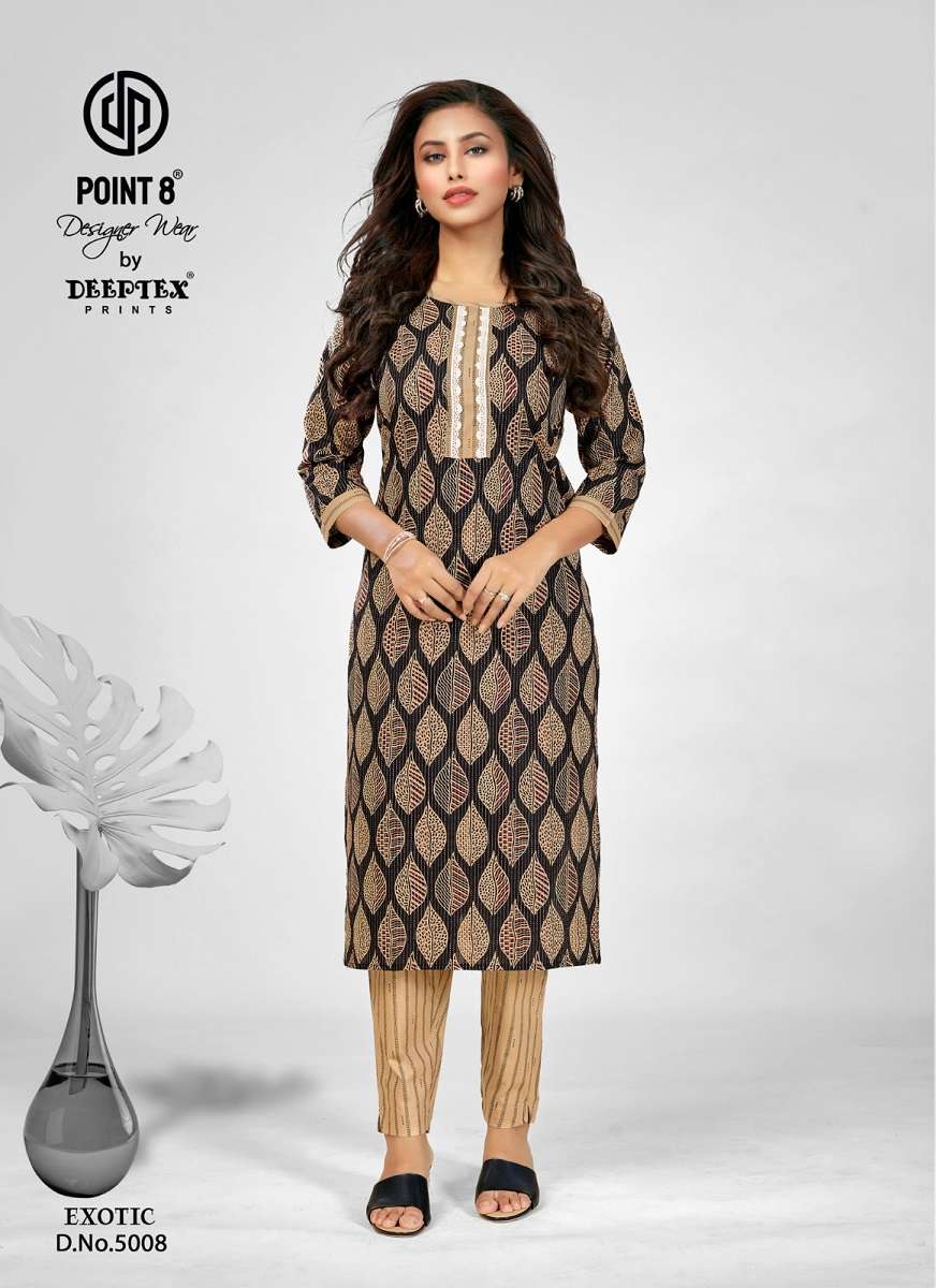 Deeptex Exotic Vol-5 -Kurti With Pant -Wholesale Catalog