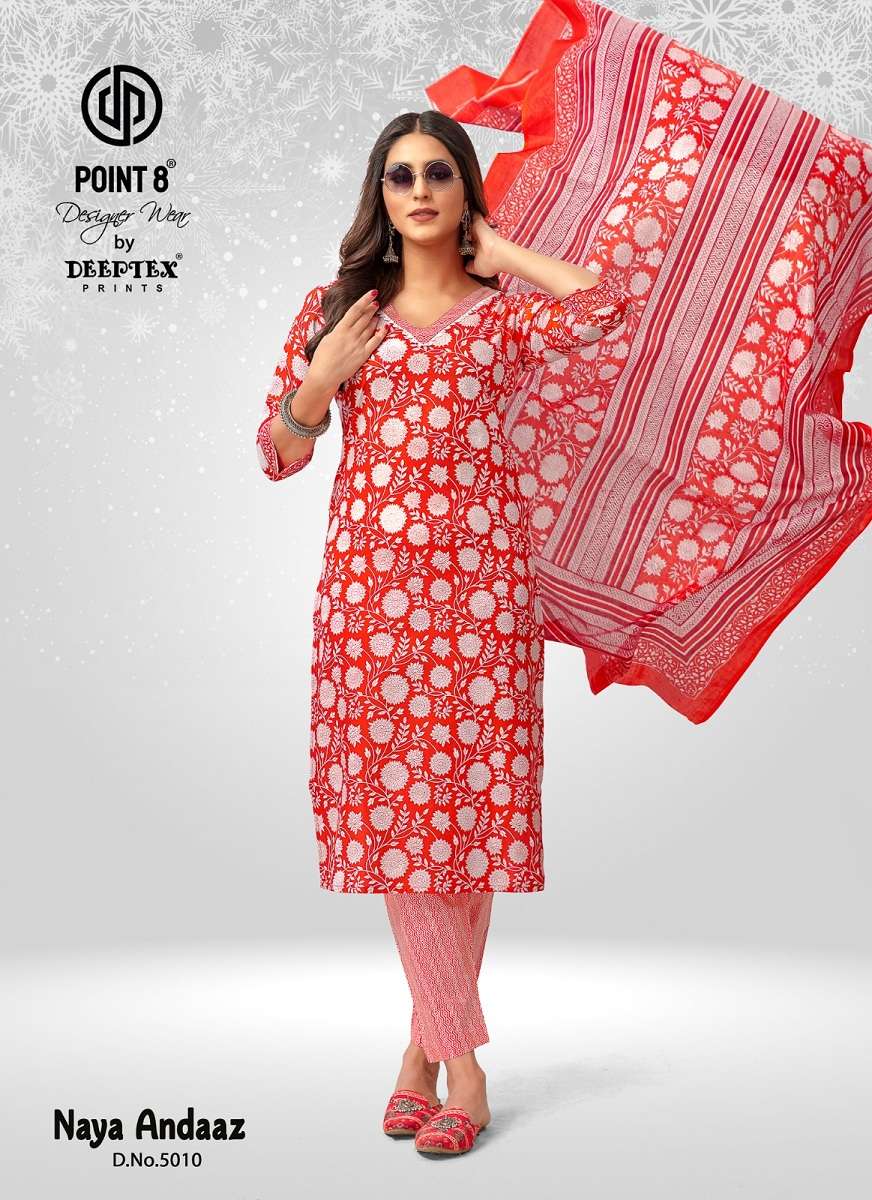 Deeptex naya andaz vol-5 -kurti pant with dupatta -Wholesale Catalog
