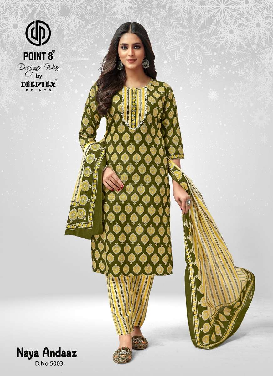 Deeptex naya andaz vol-5 -kurti pant with dupatta -Wholesale Catalog
