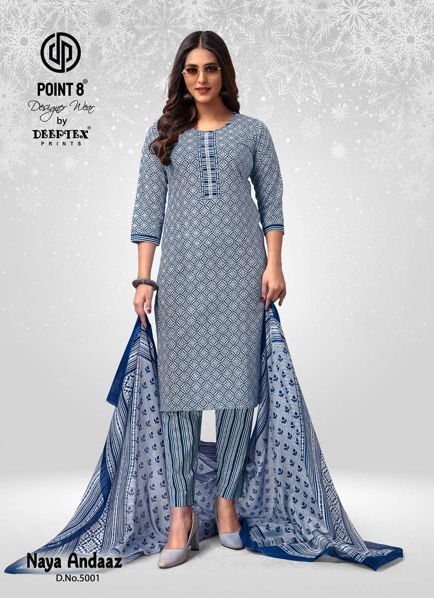 Deeptex naya andaz vol-5 -kurti pant with dupatta -Wholesale Catalog