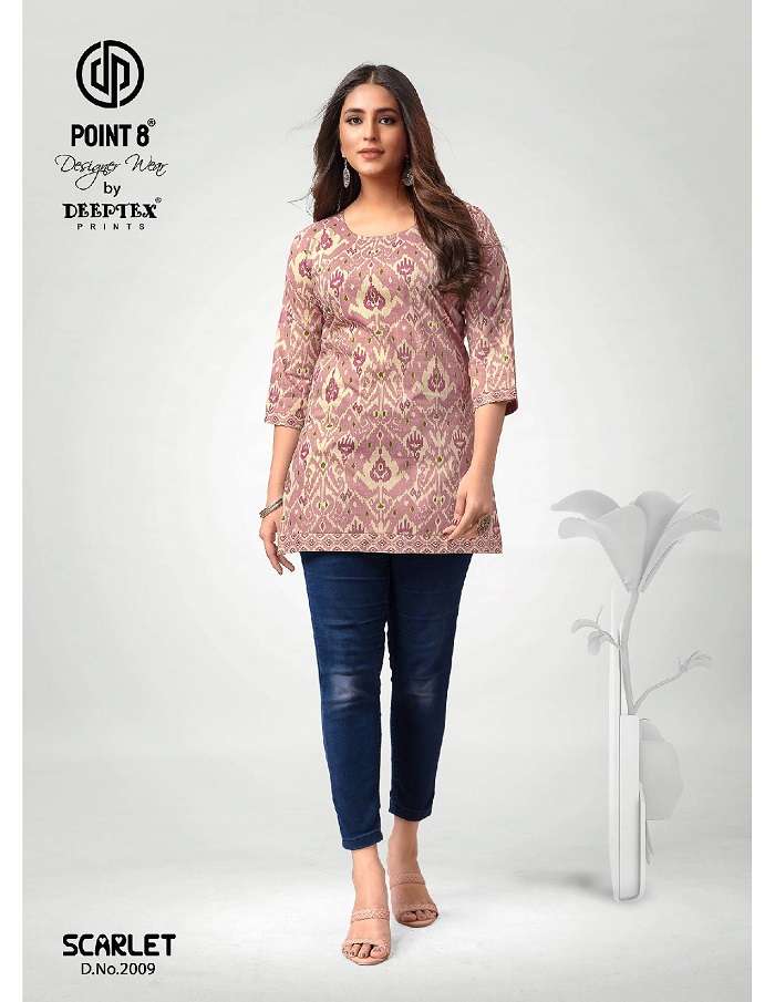 Deeptex Scarlet Vol-2 -Readymade Short Tops -Wholesale Catalog