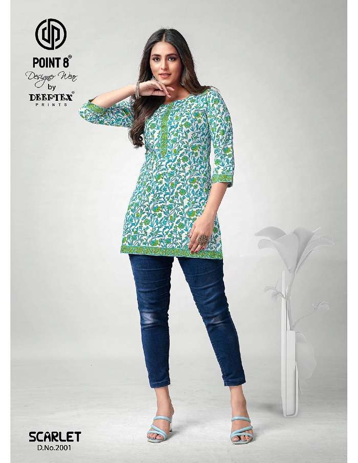 Deeptex Scarlet Vol-2 -Readymade Short Tops -Wholesale Catalog