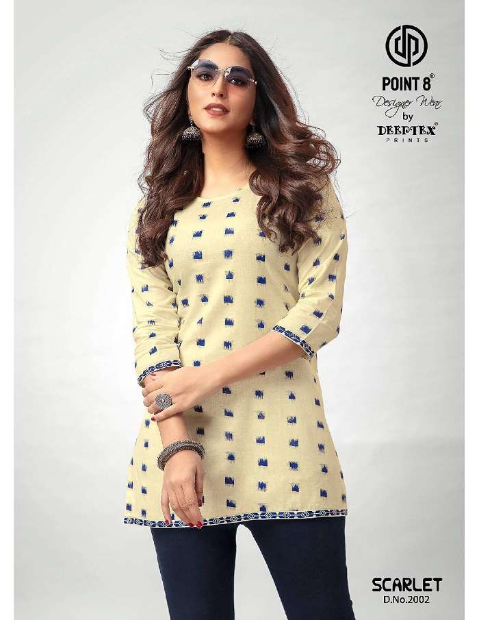 Deeptex Scarlet Vol-2 -Readymade Short Tops -Wholesale Catalog