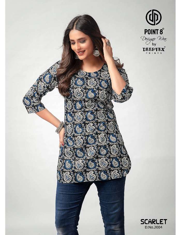 Deeptex Scarlet Vol-2 -Readymade Short Tops -Wholesale Catalog