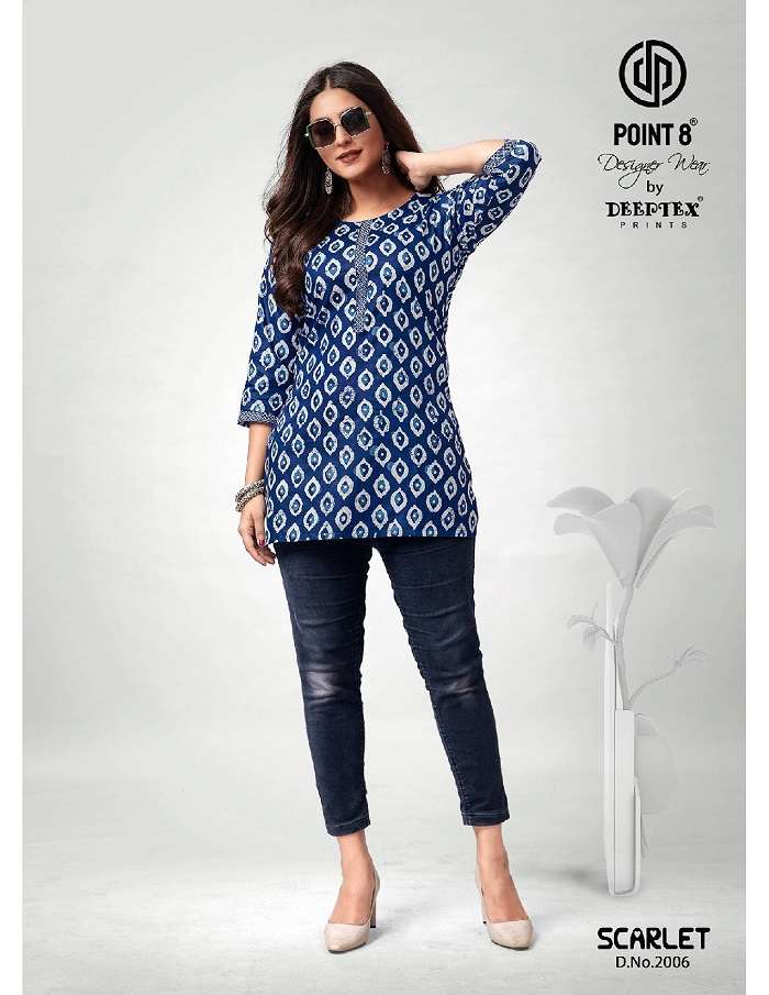 Deeptex Scarlet Vol-2 -Readymade Short Tops -Wholesale Catalog