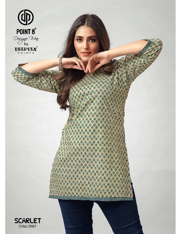 Deeptex Scarlet Vol-2 -Readymade Short Tops -Wholesale Catalog