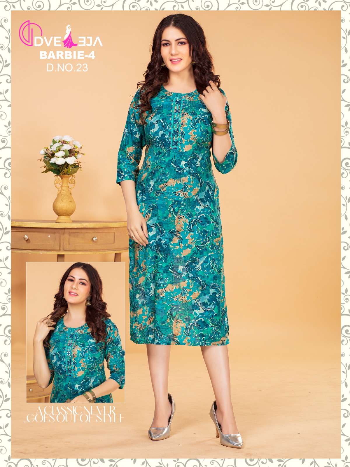 DVEEJA FASHION BARBIE GIRL SERIES Vol -1 Kurti Wholesale catalog