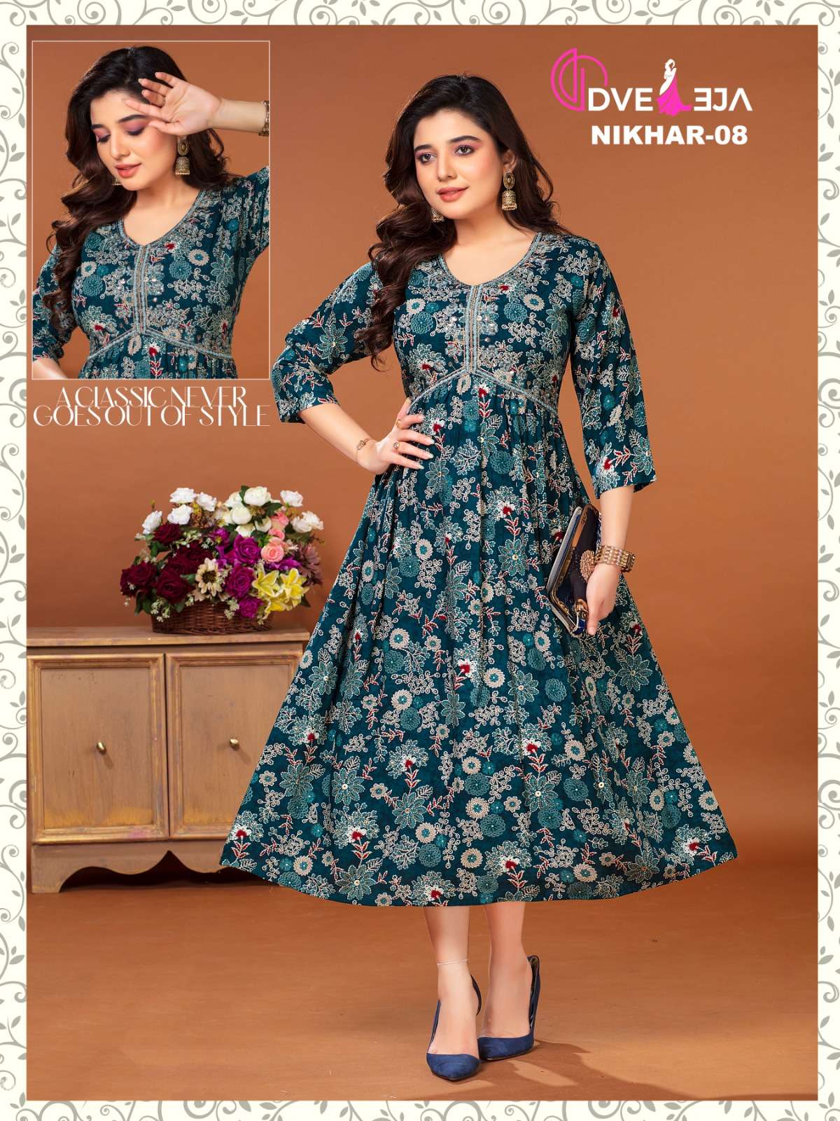 DVEEJA FASHION NIKHAR vol-1  ALIA CUT KURTI Wholesale catalog