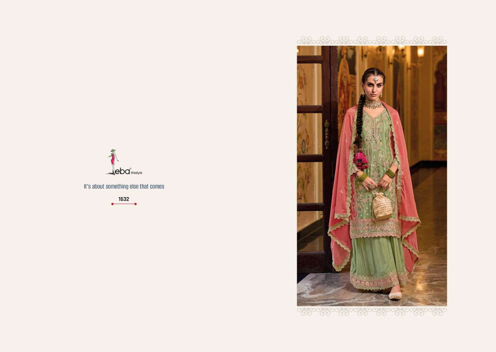 Eba Surili Heavy Chinnon Embroidered Salwar Suit Wholesale catalog
