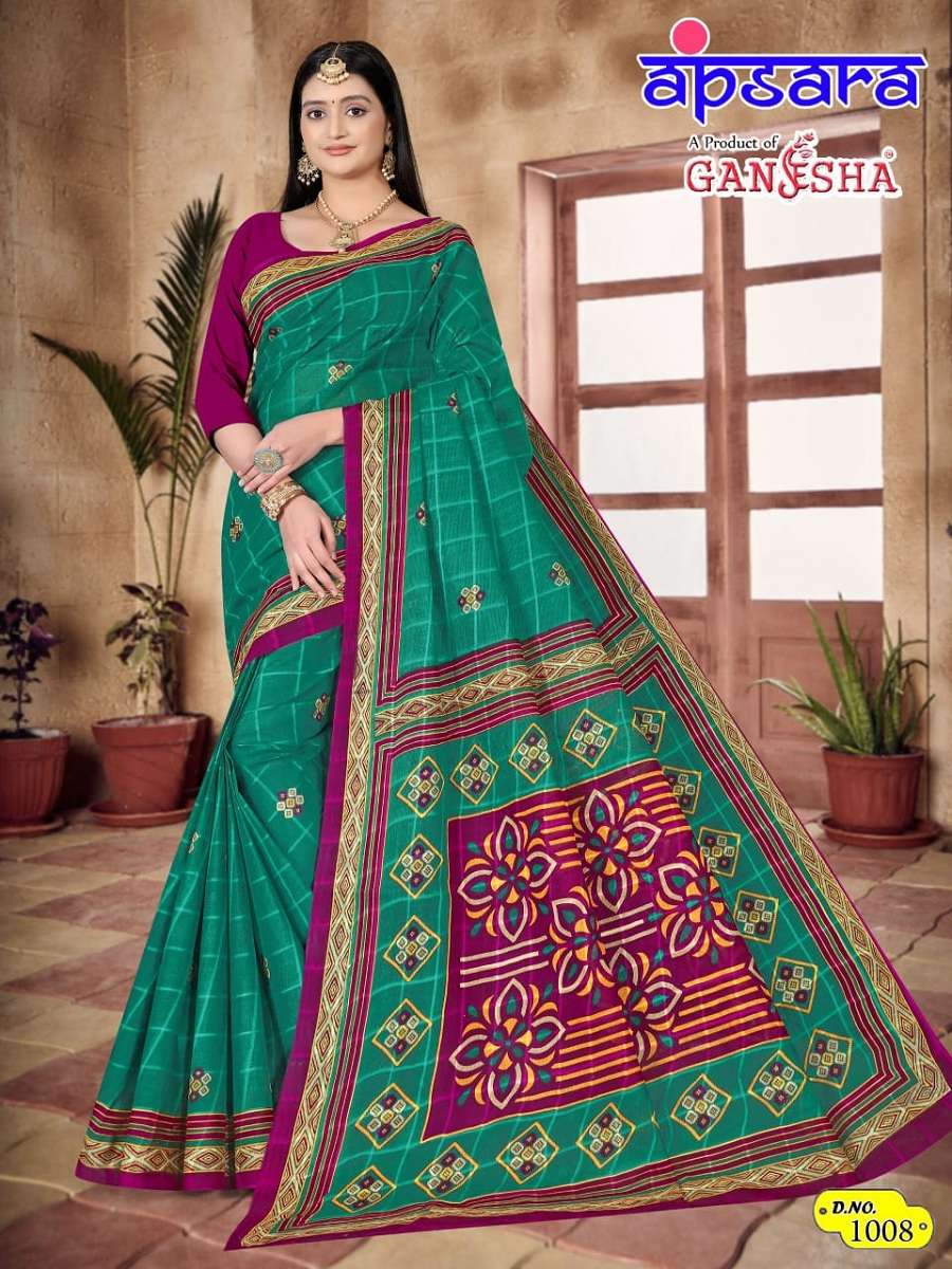 Ganesha Apsara Vol-1 Cotton Saree -Wholesale Catalog