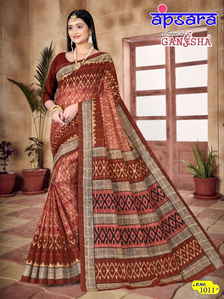 Ganesha Apsara Vol-1 Cotton Saree -Wholesale Catalog