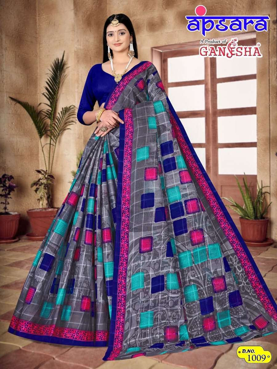 Ganesha Apsara Vol-1 Cotton Saree -Wholesale Catalog