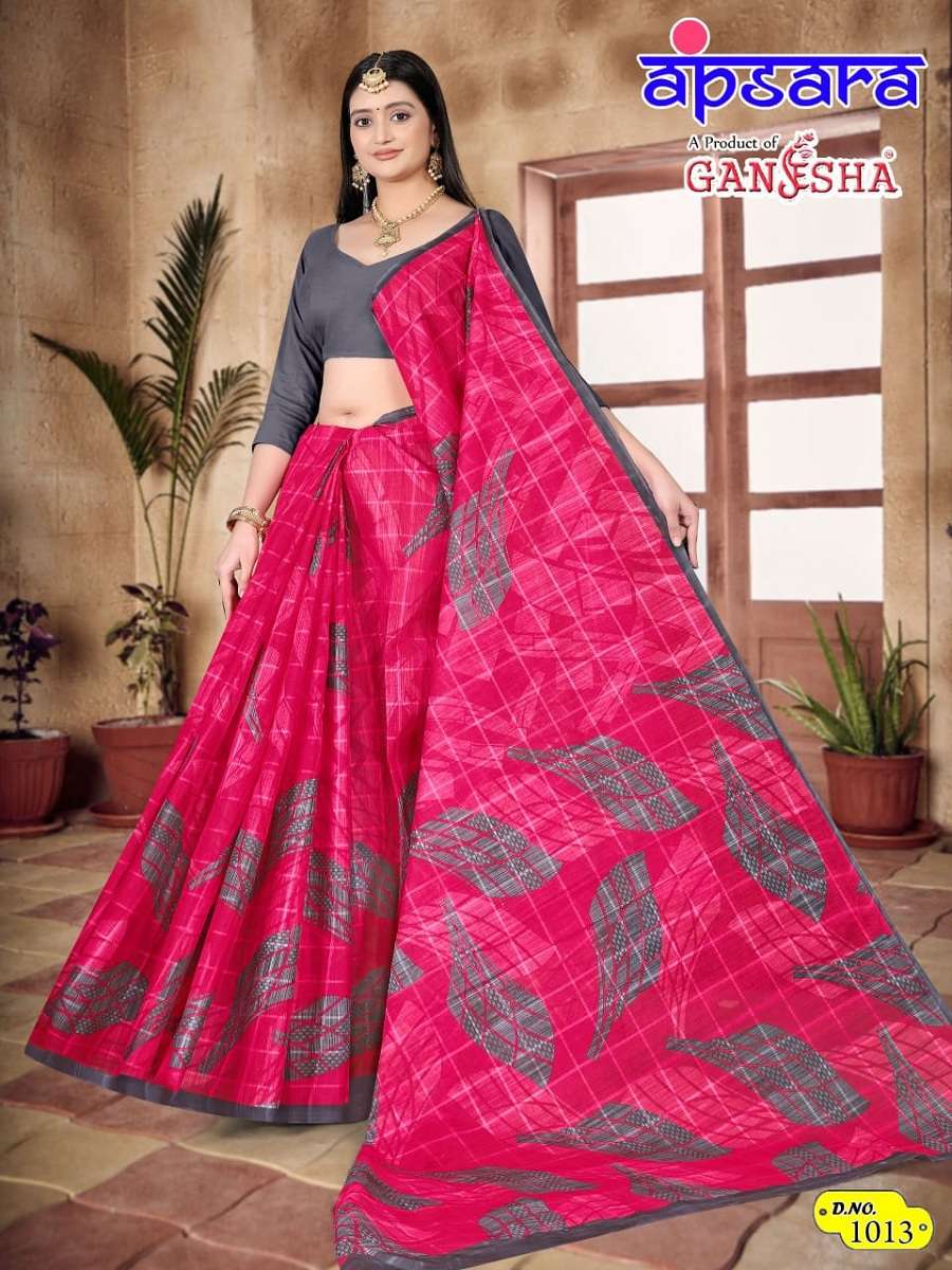 Ganesha Apsara Vol-1 Cotton Saree -Wholesale Catalog