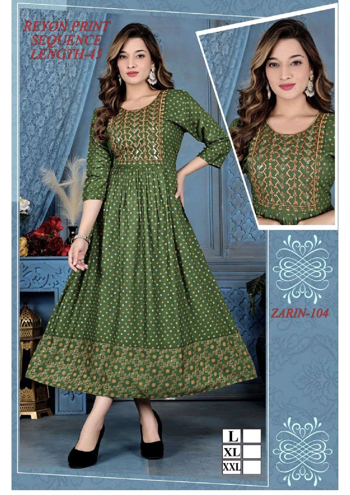 GOLDEN ZARIN Kurti Wholesale catalog