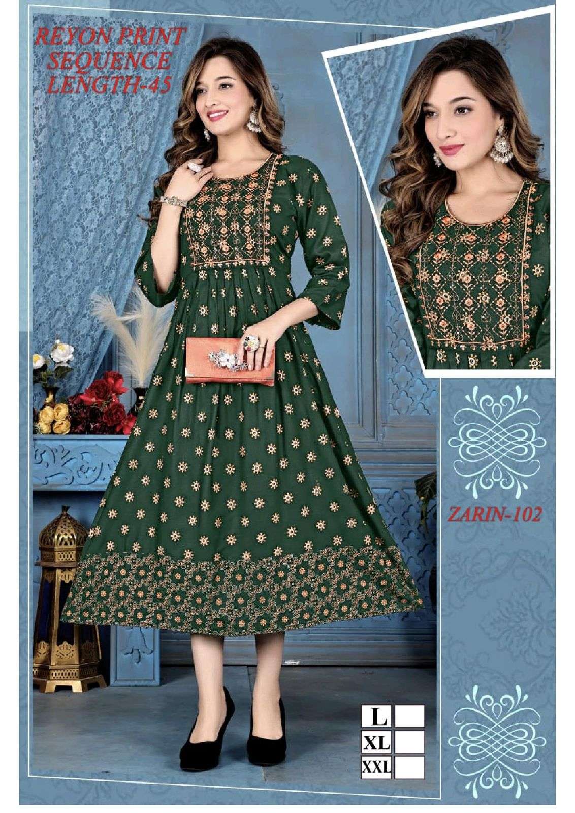 GOLDEN ZARIN Kurti Wholesale catalog