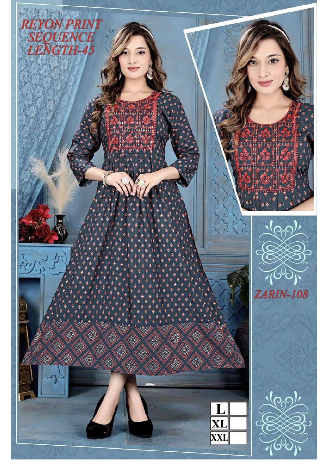 GOLDEN ZARIN Kurti Wholesale catalog