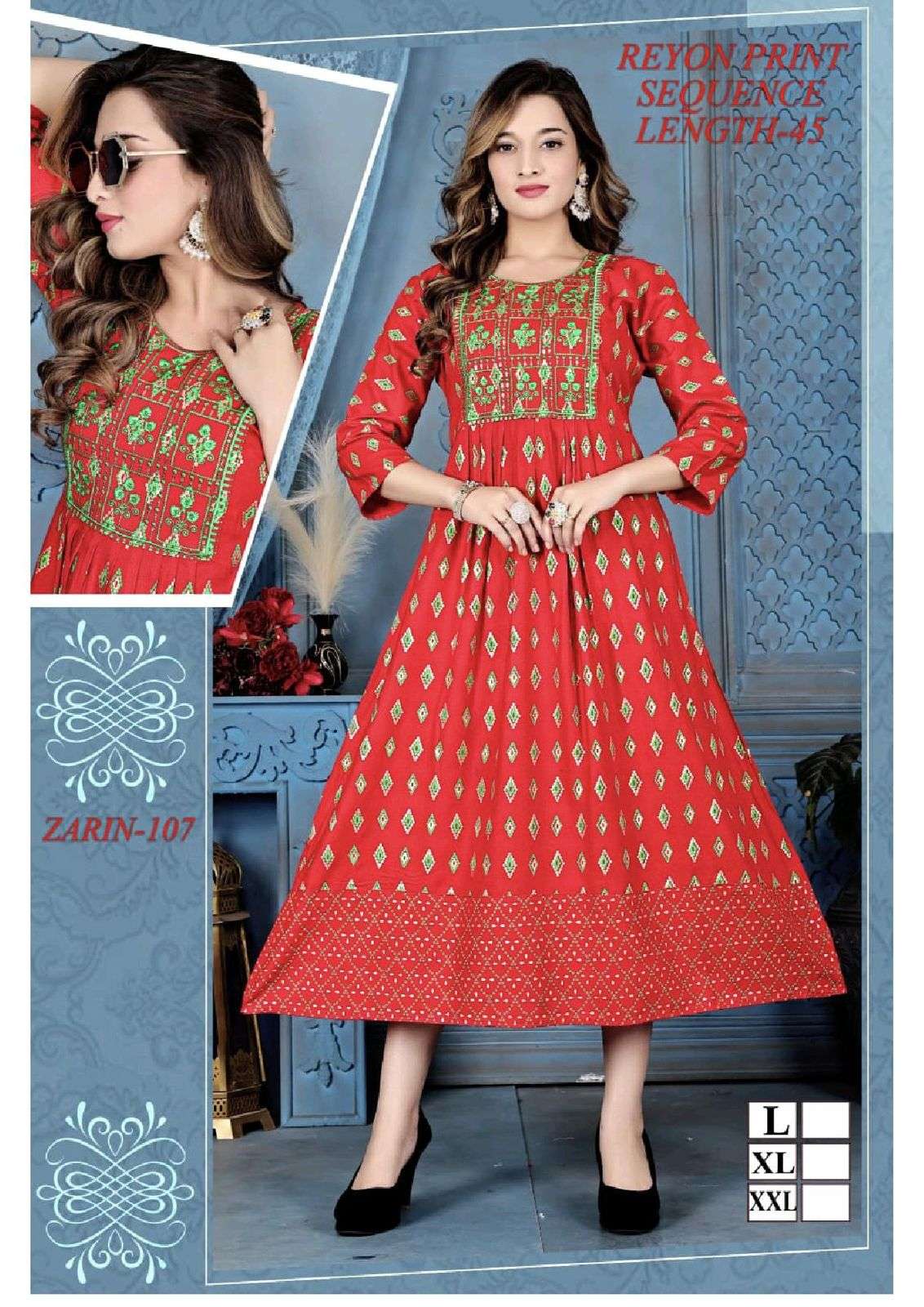 GOLDEN ZARIN Kurti Wholesale catalog