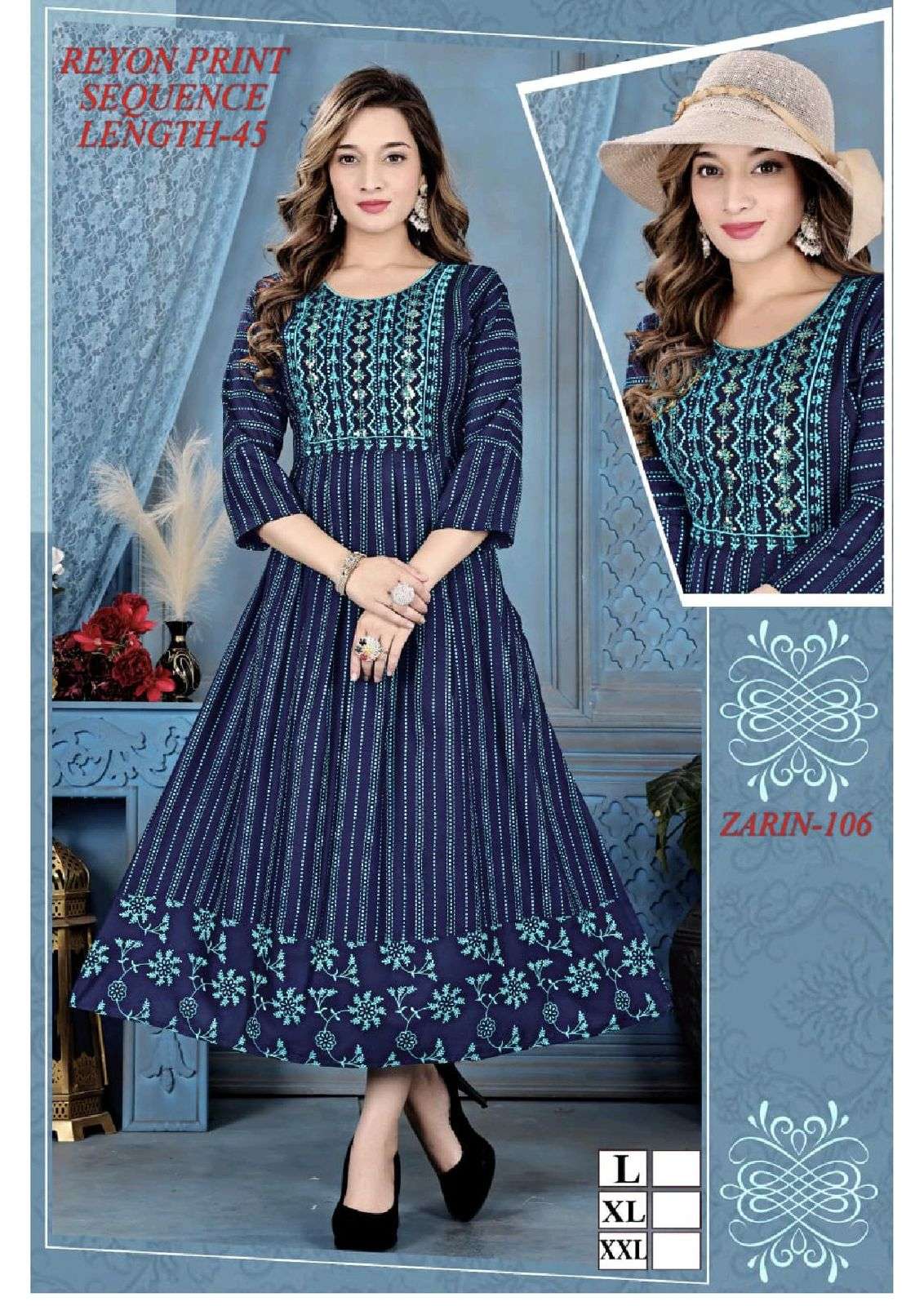 GOLDEN ZARIN Kurti Wholesale catalog