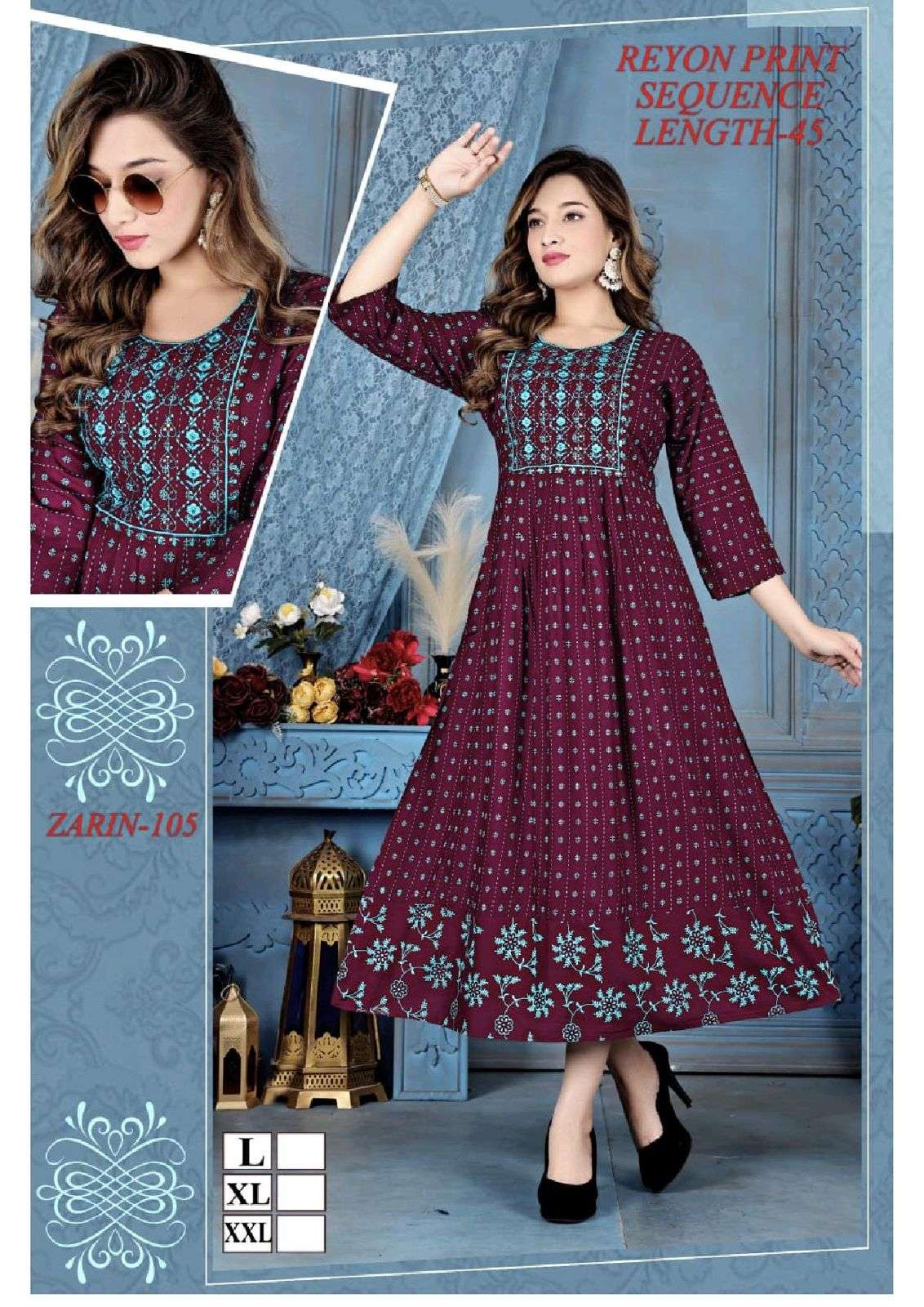 GOLDEN ZARIN Kurti Wholesale catalog