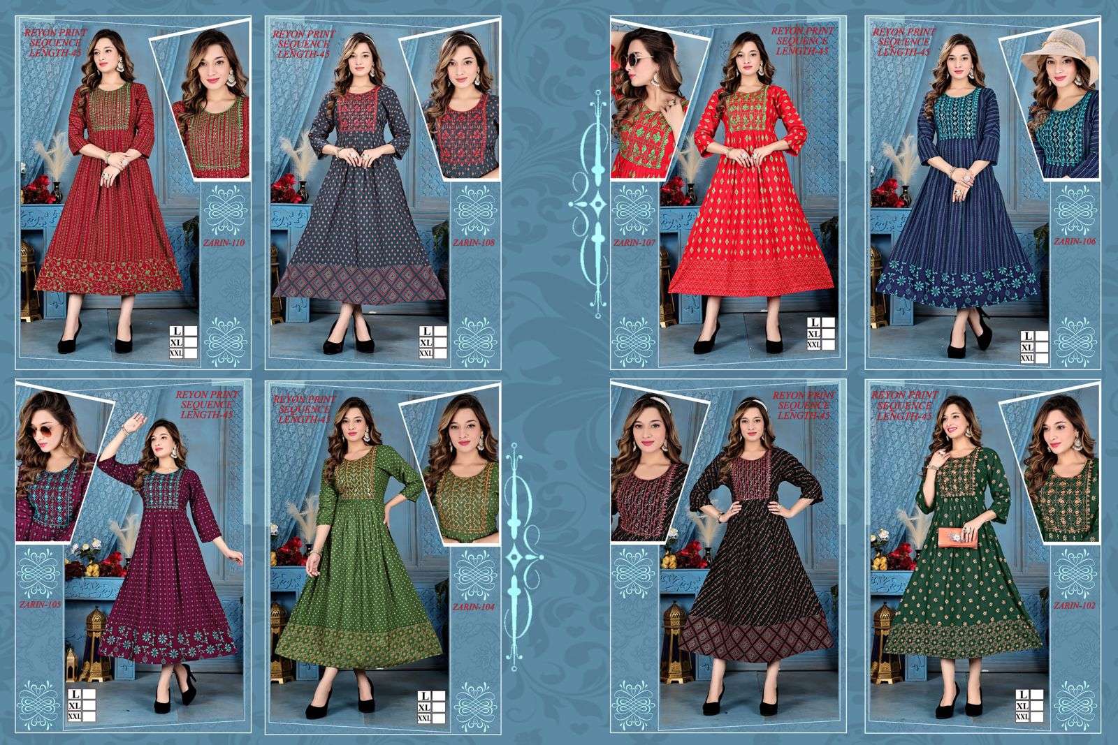 GOLDEN ZARIN Kurti Wholesale catalog