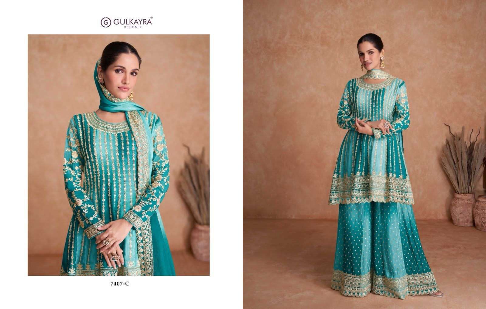 Gulkayra Vaani Vol 2 Real Chinnon Embroidered Salwar Suits Wholesale catalog