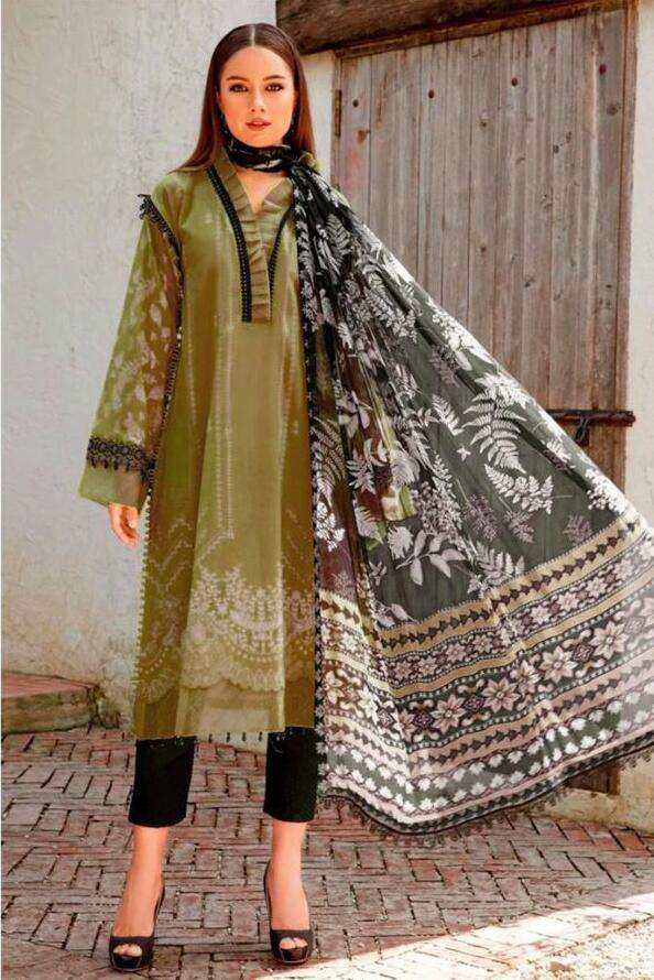 Hazzel M Print 058 Cotton Dupatta Pakistani Suits Wholesale catalog