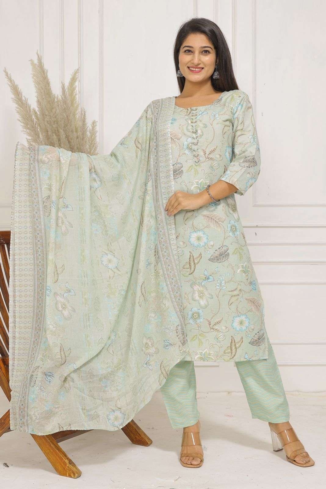 HERITAGE SLUB HANDWORK Vol -1 Two tone Kurti Wholesale catalog
