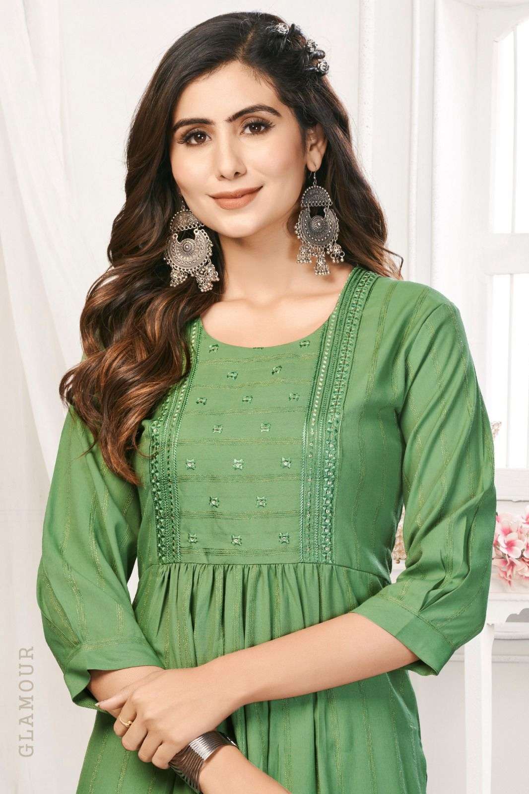 HIRWA KESARIYA VOL-2 Kurti Wholesale catalog