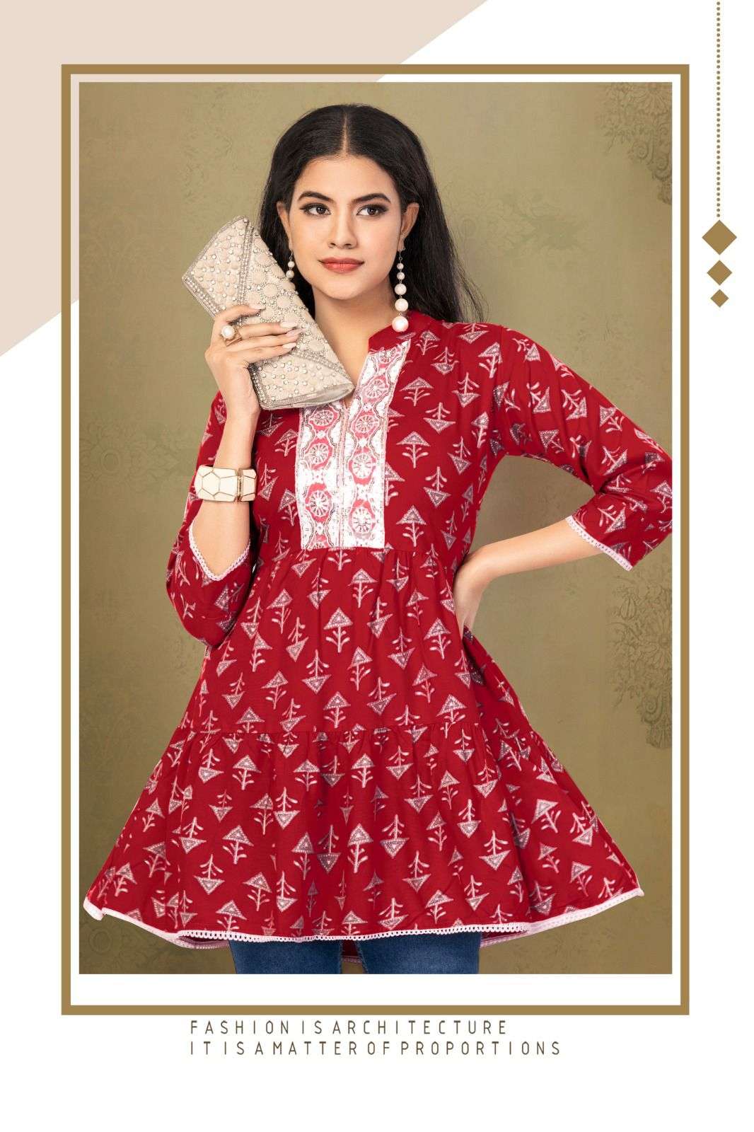 HIRWA SHEFALI-3 Kurti Wholesale catalog