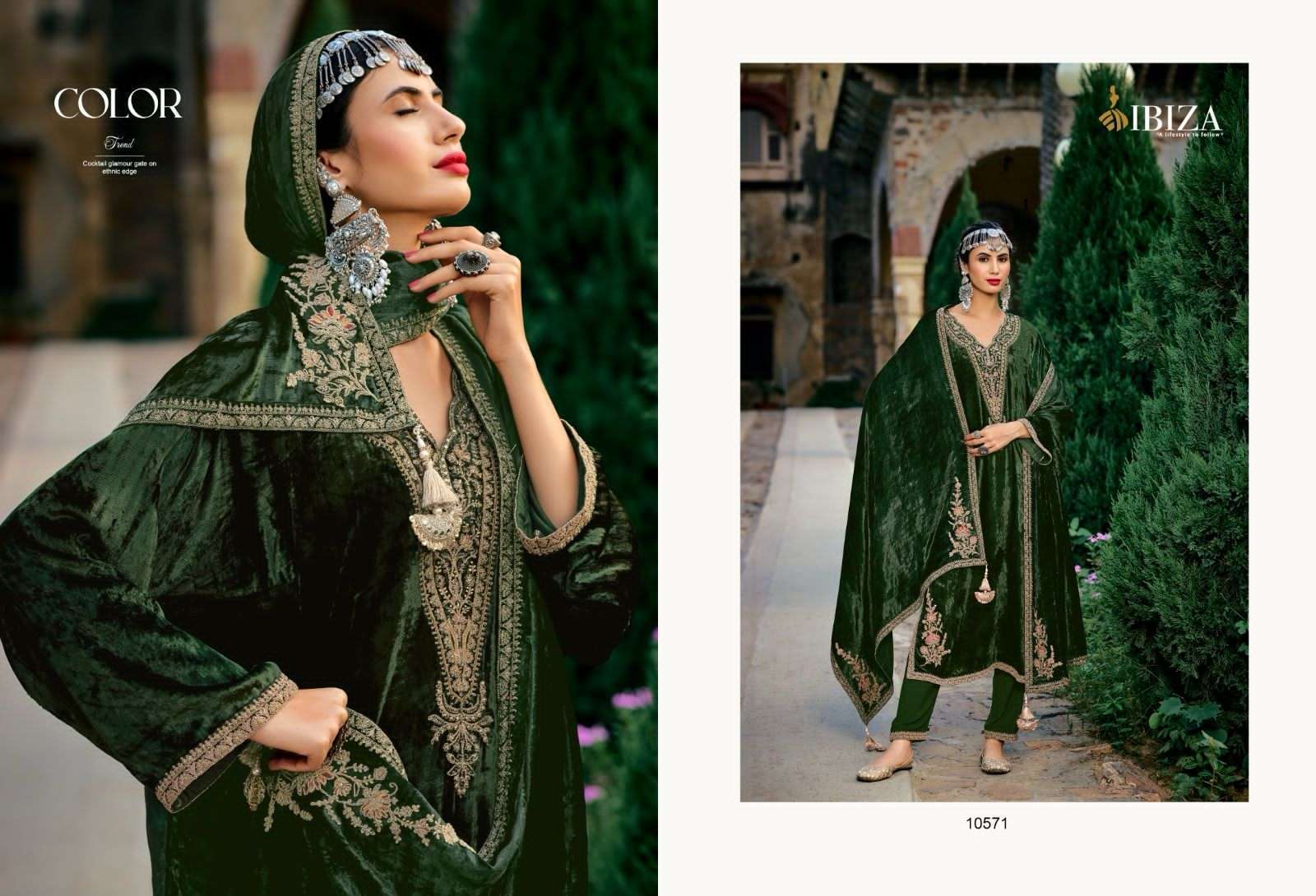 Ibiza Pherans Vol 2 Pashmina Dress Material Wholesale catalog