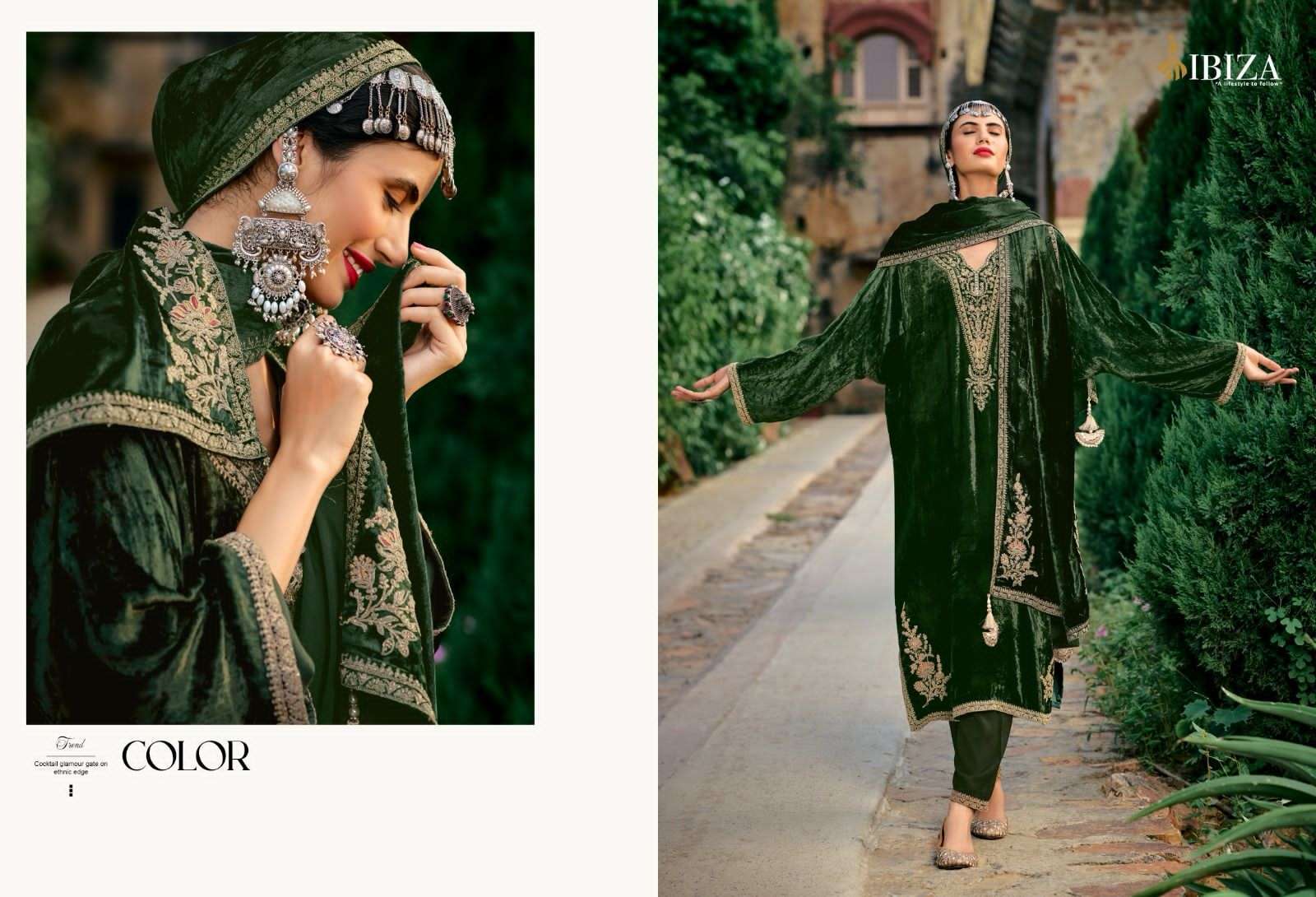 Ibiza Pherans Vol 2 Pashmina Dress Material Wholesale catalog