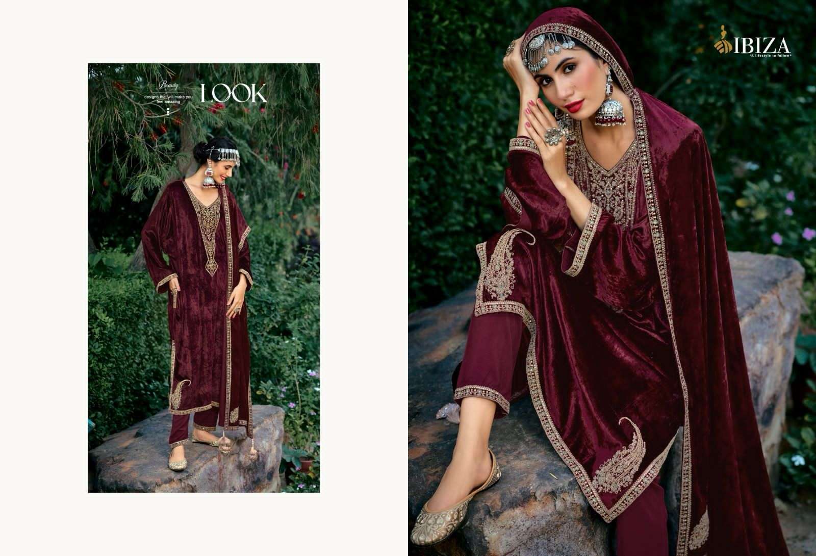 Ibiza Pherans Vol 2 Pashmina Dress Material Wholesale catalog