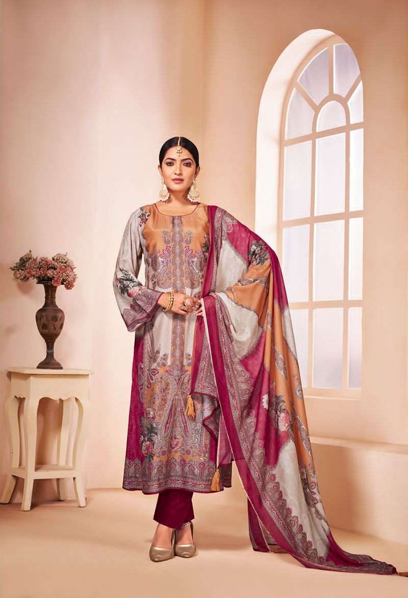 Ibiza Tashi Muslin Digital Printed Designer Salwar Suit Wholesale catalog