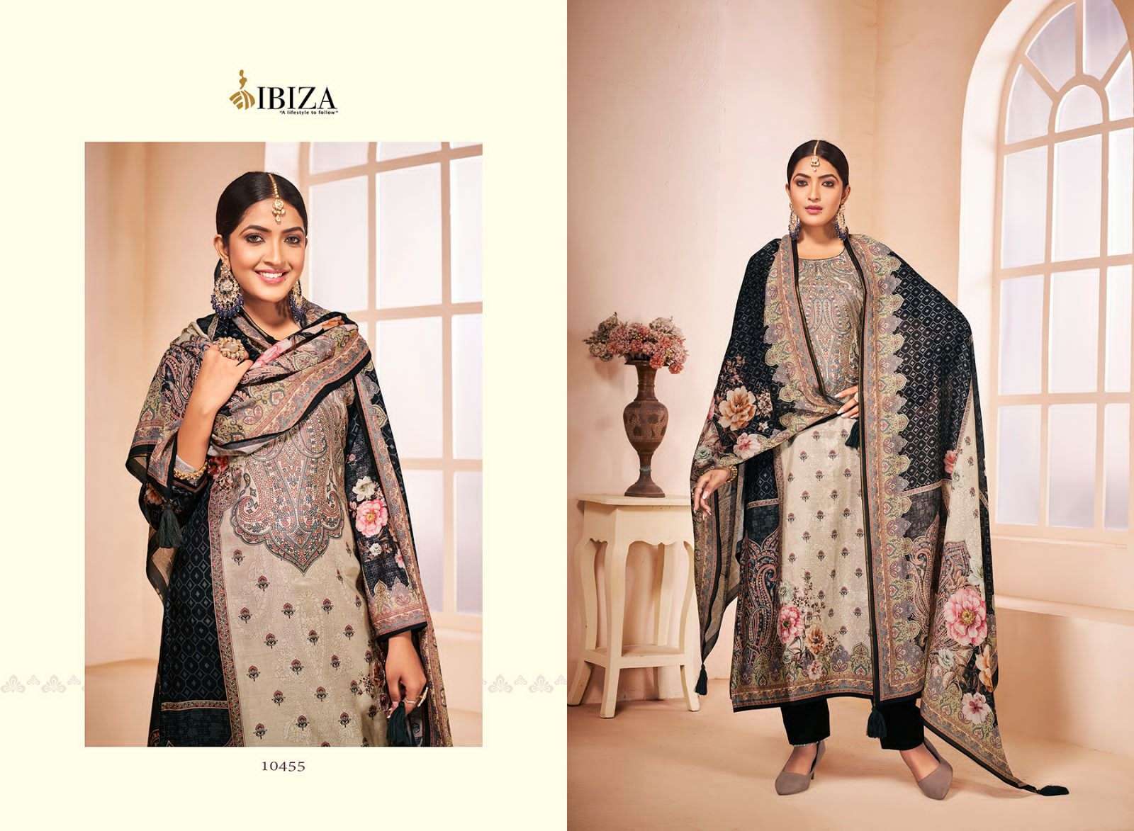 Ibiza Tashi Muslin Digital Printed Designer Salwar Suit Wholesale catalog